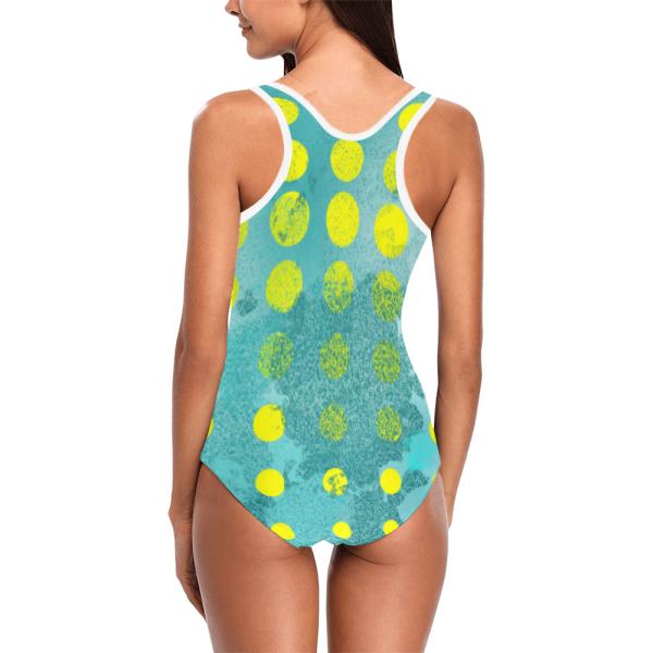 Badeanzug Hundemotiv Eddy - 85% Polyester, 15% Spandex, Wasserecht, mit Innenfutter,  bunt, Größe XS-5XL, Bademode, Deutscher Schäferhund, German Shepherd, Mix